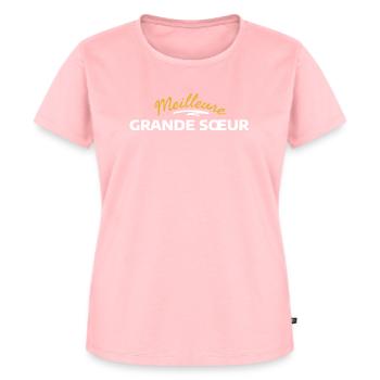 Vintage Florale eklektische Cousinade - Frauen Premium Bio T-Shirt - Rosa - Vorne - AI Model Female 172 dark (172cm)