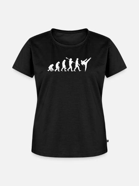Evolution Fighting Judo Karate MMA Taekwondo - Frauen Premium Bio T-Shirt - Schwarz