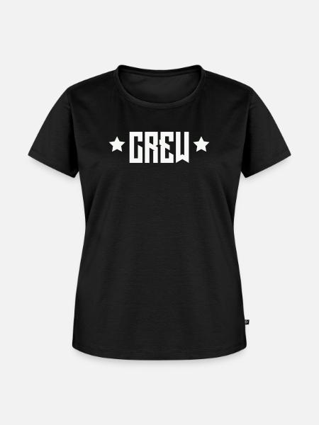 Crew Emblem mit Sternen - Frauen Premium Bio T-Shirt - Schwarz