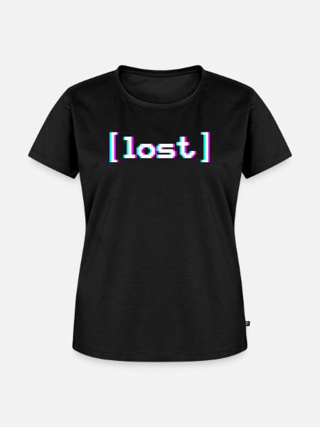 Lost Vaporwave - Frauen Premium Bio T-Shirt - Schwarz