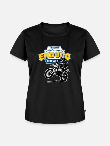 Enduro Offroad - Frauen Premium Bio T-Shirt - Schwarz