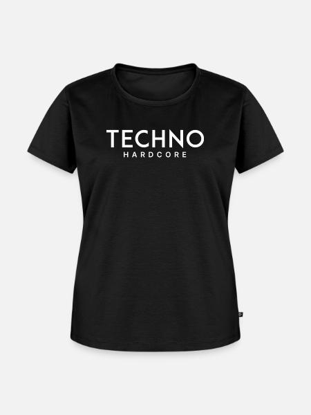 Hardcore Techno - Frauen Premium Bio T-Shirt - Schwarz