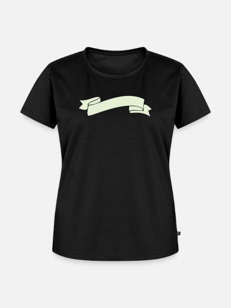 banderole_symbol - Frauen Premium Bio T-Shirt - Schwarz