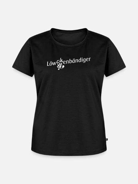 Löwchen: Löwchenbändiger (white) - Frauen Premium Bio T-Shirt - Schwarz