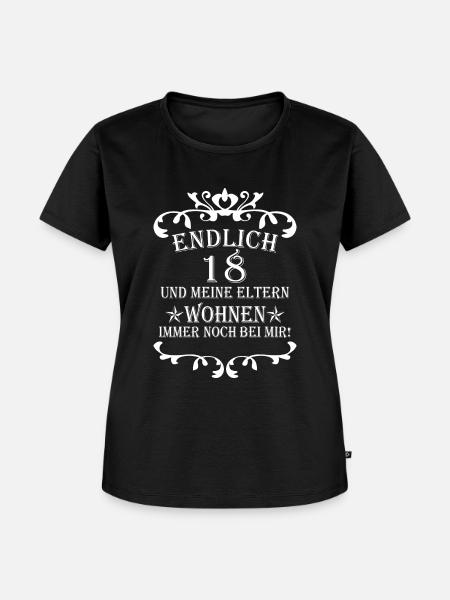 ENDLICH 18 - Frauen Premium Bio T-Shirt - Schwarz