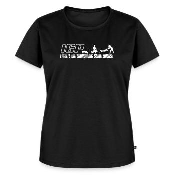 IGP Fährte Unterordnung Schutzdienst - Frauen Premium Bio T-Shirt - Schwarz - Vorne - Selfina (174cm)