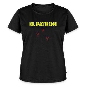 El Patron! Mafia Pablo Escobar Funny Dictons Fun - T-shirt Premium bio Femme - noir - Devant - Selfina (174cm)