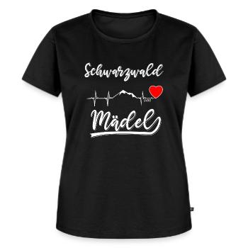 Schwarzwald Mädel ♥ - Frauen Premium Bio T-Shirt - Schwarz - Vorne - Selfina (174cm)