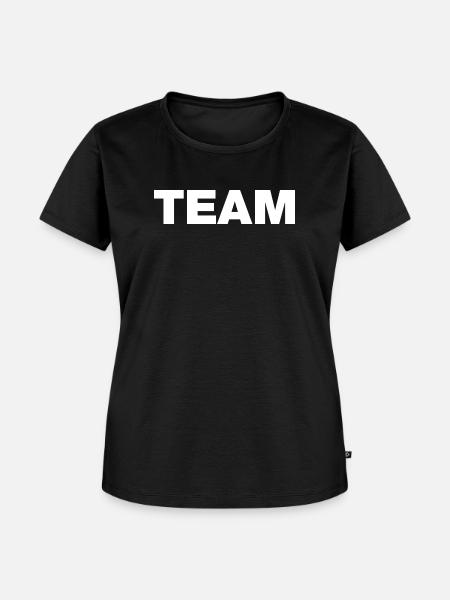 Team (weiß) - Frauen Premium Bio T-Shirt - Schwarz