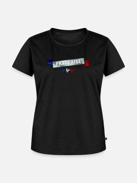 Französisches Banner - Frauen Premium Bio T-Shirt - Schwarz