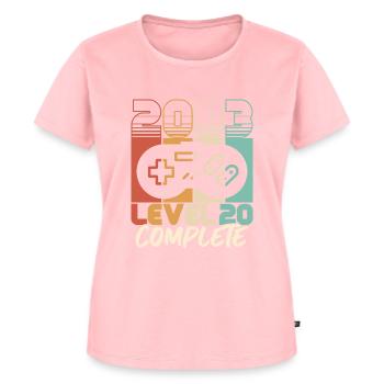 20 Geburtstag Jahrgang 2003 Level 20 Complete - Frauen Premium Bio T-Shirt - Rosa - Vorne - AI Model Female 172 dark (172cm)