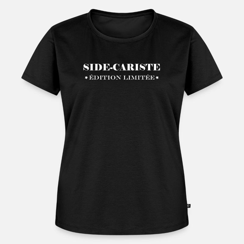 Limitierte Edition Oldtimer-Seitenwagen - Frauen Premium Bio T-Shirt - Schwarz