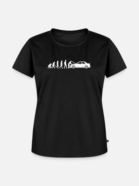 Evolution Auomechaniker - Frauen Premium Bio T-Shirt - Schwarz