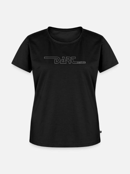 Dart,Darts,DART-GAME ON - Frauen Premium Bio T-Shirt - Schwarz