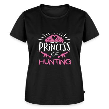Princesse de la Chasse - T-shirt Premium bio Femme - noir - Devant - Selfina (174cm)