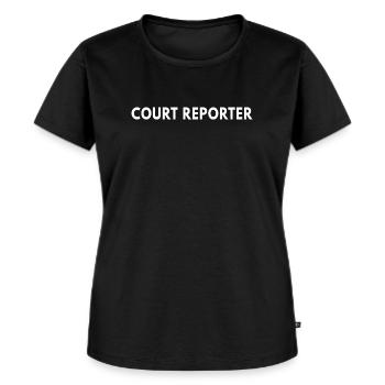 Gerichtsschreiber Stenograf Rechtsabschrift - Frauen Premium Bio T-Shirt - Schwarz - Vorne - Selfina (174cm)