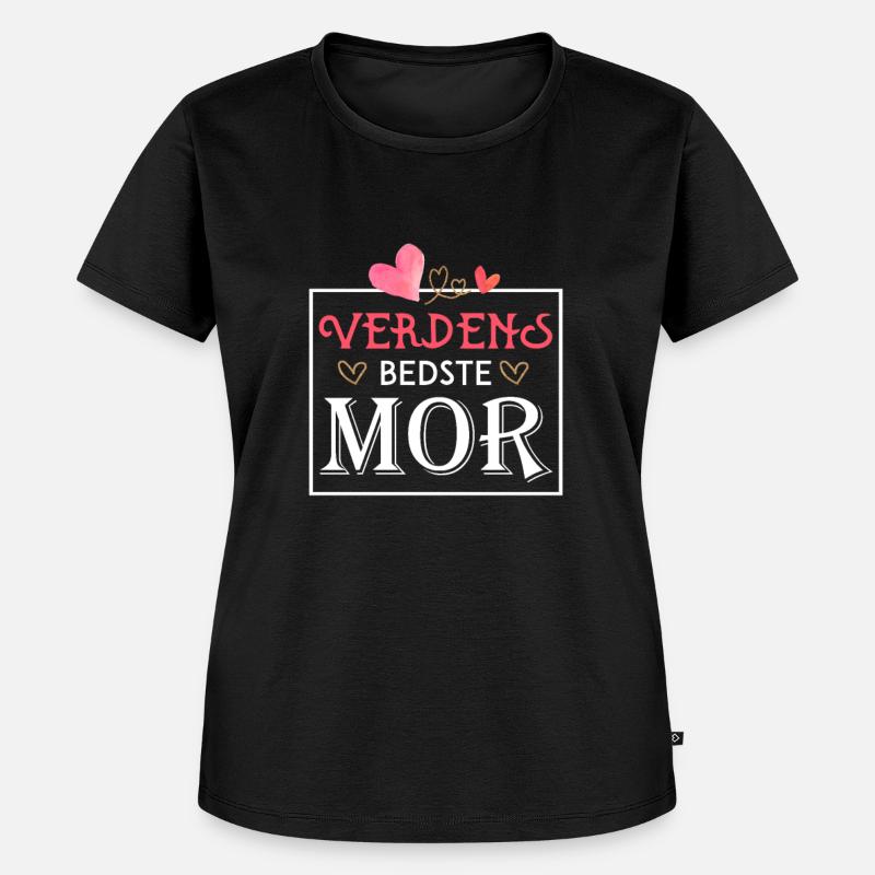 Verdens Bedste Mor - Premium økologisk T-shirt til kvinder - sort