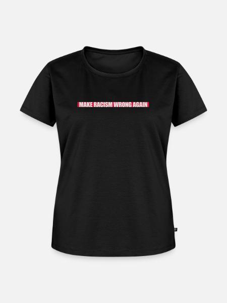 make racism wrong again - Frauen Premium Bio T-Shirt - Schwarz