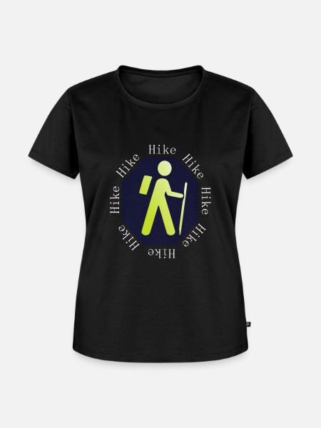 Hike, hilke, hike - Frauen Premium Bio T-Shirt - Schwarz