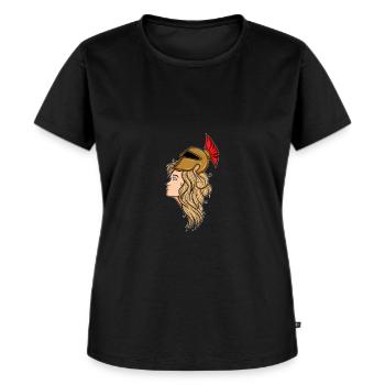 Athènes Grec Mythologie antique Dieu cadeau - T-shirt Premium bio Femme - noir - Devant - Selfina (174cm)