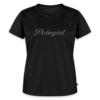 Polegirl - Women's Premium Organic T-shirt - black - Front - Selfina (174cm)