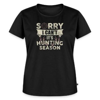 Jagen - Frauen Premium Bio T-Shirt - Schwarz - Vorne - Selfina (174cm)