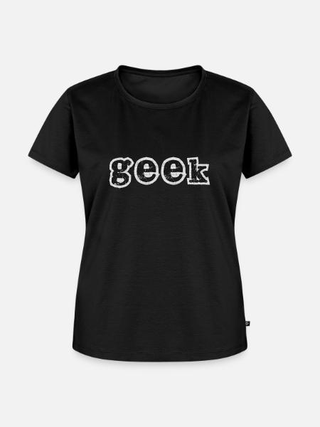 Geek - Frauen Premium Bio T-Shirt - Schwarz