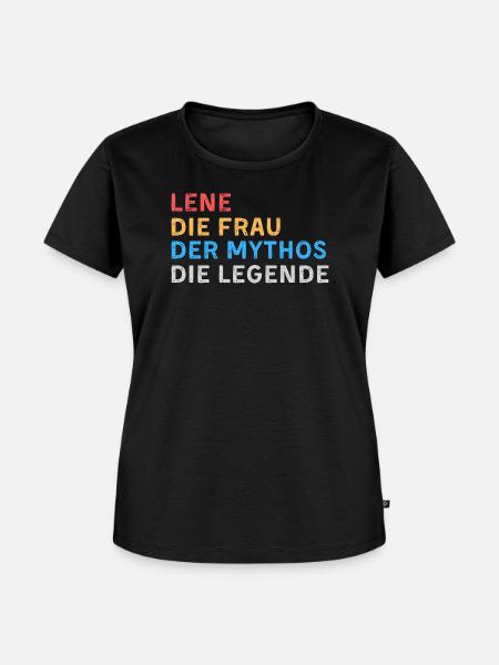 Lene Fau Mythos Legende - Frauen Premium Bio T-Shirt - Schwarz