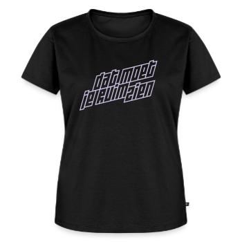 Tu dois voir ça - T-shirt Premium bio Femme - noir - Devant - Selfina (174cm)
