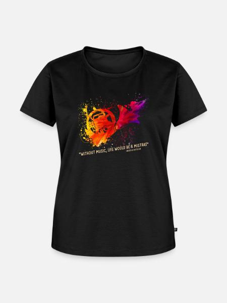 waldhorn - Frauen Premium Bio T-Shirt - Schwarz