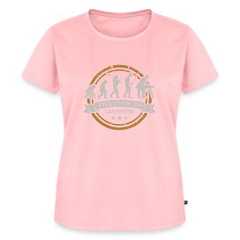 Evolution du charpentier - T-shirt Premium bio Femme - rose - Devant - AI Model Female 172 dark (172cm)