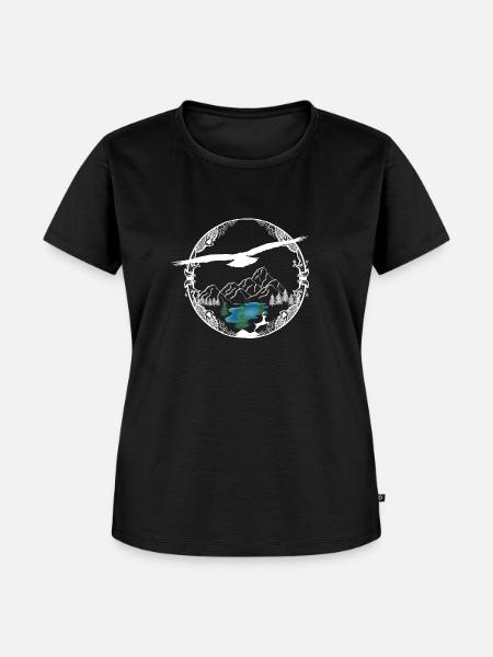 Adler - Frauen Premium Bio T-Shirt - Schwarz