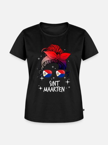 Sint Maarten - Frauen Premium Bio T-Shirt - Schwarz