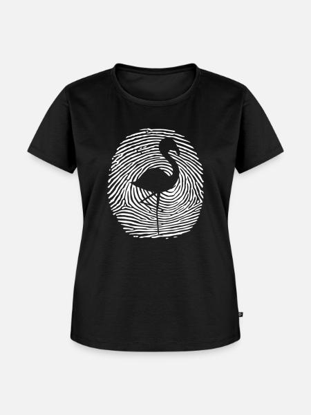 Flamingo DNA Fingerabdruck Flamingo - Frauen Premium Bio T-Shirt - Schwarz