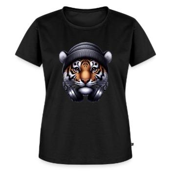 tigre - T-shirt Premium bio Femme - noir - Devant - Selfina (174cm)