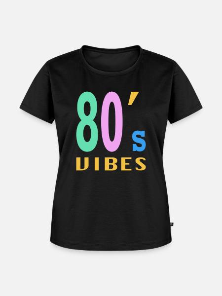 80s 80er Party Spruch Geschenk - Frauen Premium Bio T-Shirt - Schwarz