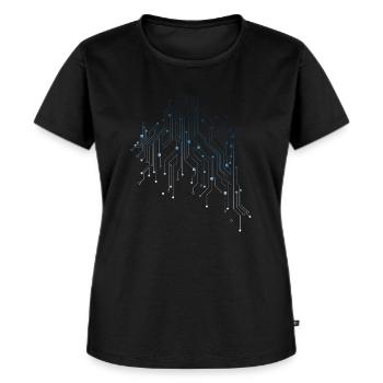 uploaded - Frauen Premium Bio T-Shirt - Schwarz - Vorne - Selfina (174cm)