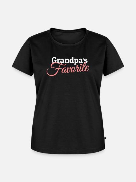 Grandpas Favorite - Frauen Premium Bio T-Shirt - Schwarz
