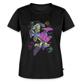 Transformers Sketch Optimus Prime And Bumblebee - Women's Premium Organic T-shirt - black - Front - Selfina (174cm)
