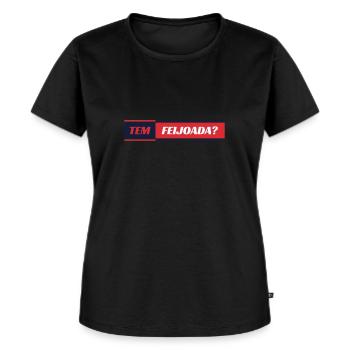 Brésil Ragoût de haricots de porc brésilien Feijoada - T-shirt Premium bio Femme - noir - Devant - Selfina (174cm)