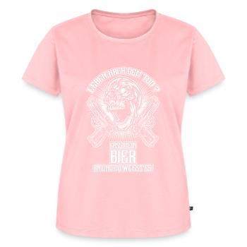 Baril en ma bière - fr - T-shirt Premium bio Femme - rose - Devant - AI Model Female 172 dark (172cm)