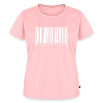 Code-barres inestimable - T-shirt Premium bio Femme - rose - Devant - AI Model Female 172 dark (172cm)