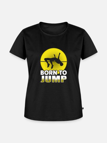 Hochsprung Leichtathletik - Frauen Premium Bio T-Shirt - Schwarz