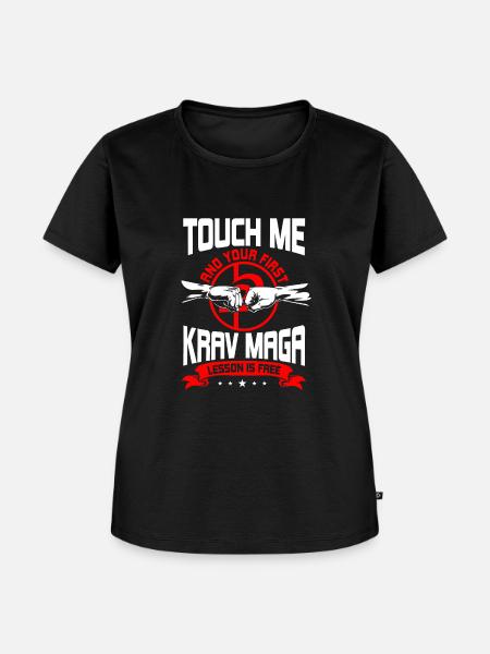 Krav Maga Shirt - Frauen Premium Bio T-Shirt - Schwarz