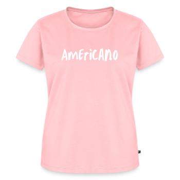 Americano - Women's Premium Organic T-shirt - rose - Front - AI Model Female 172 dark (172cm)
