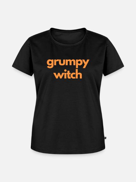 grumpy witch - Women's Premium Organic T-shirt - black