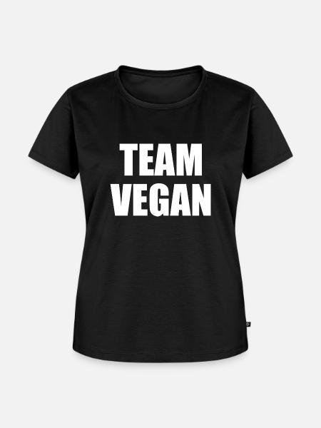 Team Vegan - Frauen Premium Bio T-Shirt - Schwarz
