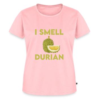 Ich rieche Durian - Frauen Premium Bio T-Shirt - Rosa - Vorne - AI Model Female 172 dark (172cm)