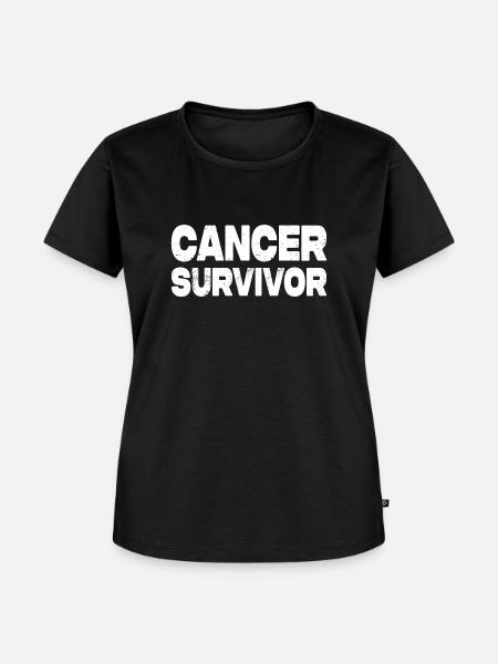 Cancer Survivor - Frauen Premium Bio T-Shirt - Schwarz