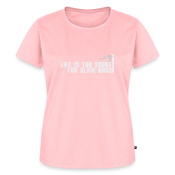 Life is too short for slow dogs IGP Mondioring - Women's Premium Organic T-shirt - rose - Front - AI Model Female 172 dark (172cm)